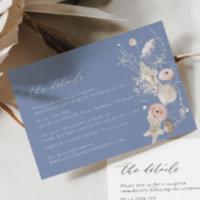 Boho Beach Elegant Wedding Details Carte de clôtur