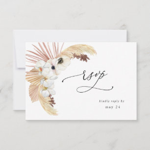 Boho Beach Floral blanc w Repas RSVP
