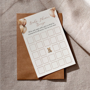 Boho Bear Balloon Baby shower Bigo Jeu