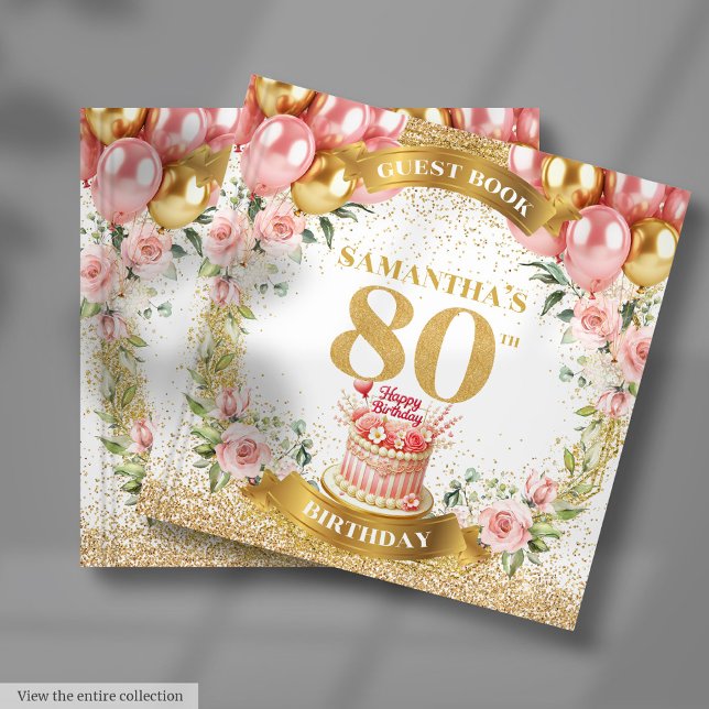 Boho Beautiful 80th Birthday Se connecter Livre d' ( Boho Beautiful 80th Birthday Sign-In Guest Book)