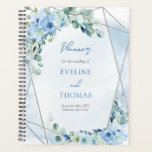 Boho bleu fleuri eucalyptus et argent parties scin<br><div class="desc">Offrez-vous la beauté éthérée de cet eucalyptus floral bleu saumoné et planificateur de parties scintillant argentées, un compagnon captivant pour vos festivités mariages. Sa couverture captivante présente une tapisserie enchanteresse de fleurs bleues luxuriantes, de délicats feuilles d'eucalyptus et une parties scintillant argentée chatoyante qui respire l'élégance bohème. Le design complexe...</div>