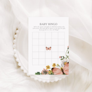 Boho Bloom Spring Fleur sauvage Baby Bingo Jeu