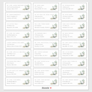 Boho Blooms   Étiquettes de adresse individuels