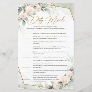 Boho blush et verdure or Dirty Minds jeu