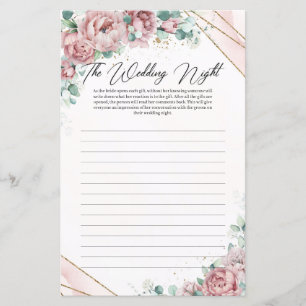 Boho blush floral eucalyptus or Le Mariage Nigh