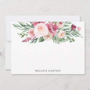 Boho Blush & Rose Spring Aquarelle Florale