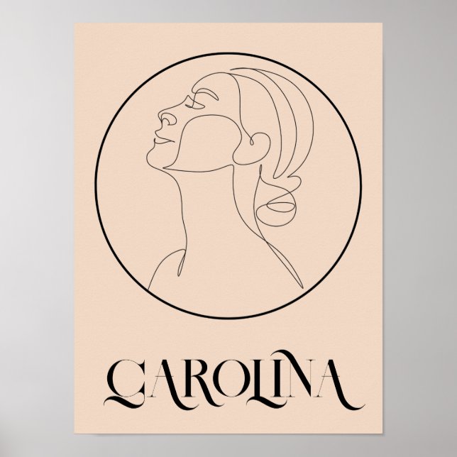  Boho Bohemian Abstract Minimal Style Poster (Devant)