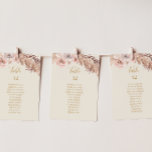 Boho Botanical | Carte de siège du numéro de table<br><div class="desc">Ce botanique boho | ivoire table numéro de siège est parfait pour votre élégant mariage d'or rose, vert, pêche, fleuri et rustique. Le design présente un cadre or ou un bouquet avec de l'herbe rose pâle moderne, de la sauge simple, de l'ivoire, une feuille de palmier à champagne et une...</div>