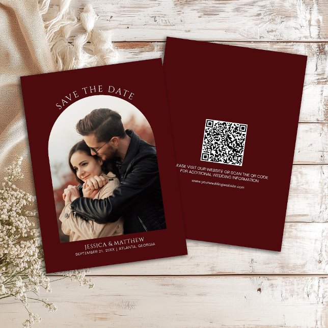 Boho Burgundy Photo Arch Wedding (Créateur téléchargé)