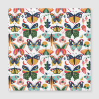 Boho Butterflies : Motif en papier peint sans cout