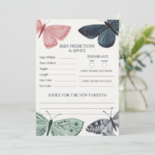 Boho Butterfly Baby shower Conseils pour la carte 