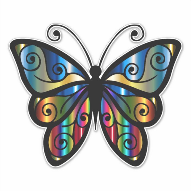BOHO BUTTERFLY DIE COUPER REGARDER LE STICKER DE L (Devant)