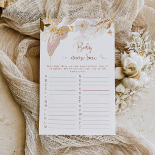 Boho butterly baisers Baby name race baby game