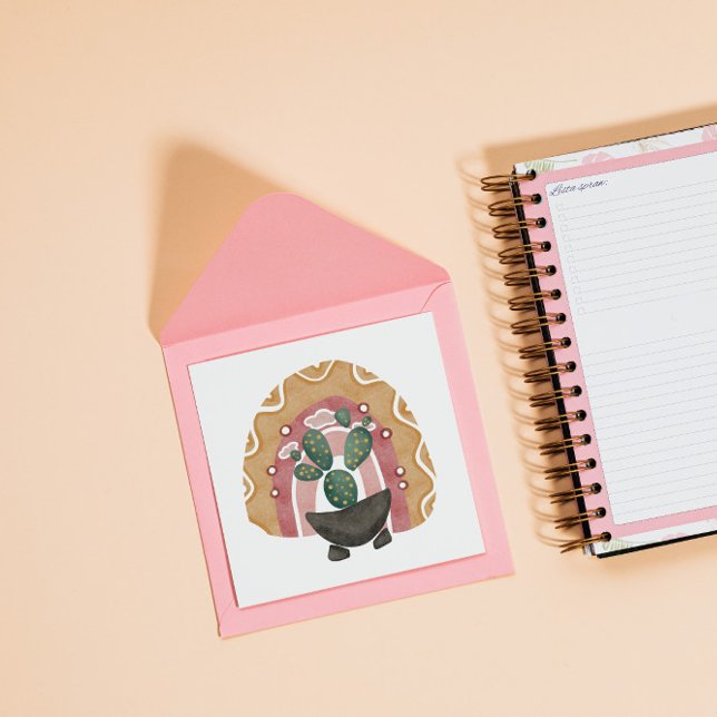 Boho Cactus Arc-en-ciel : Vibrations du désert (Créateur téléchargé)