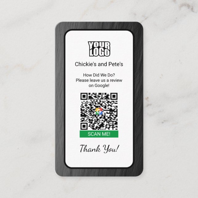 BOHO Carte de visite Google Review (Devant)