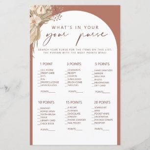 Boho ce qu'il y a dans votre sac de douche nuptial