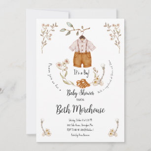 Boho C'est un Baby shower garçon Invitation
