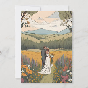 boho chic automne moderne enregistrer les cartes d