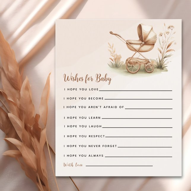 Boho Chic Baby Stroller Baby Shower (Créateur téléchargé)