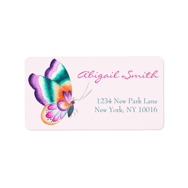 Boho Chic Butterfly Étiquettes (Devant)