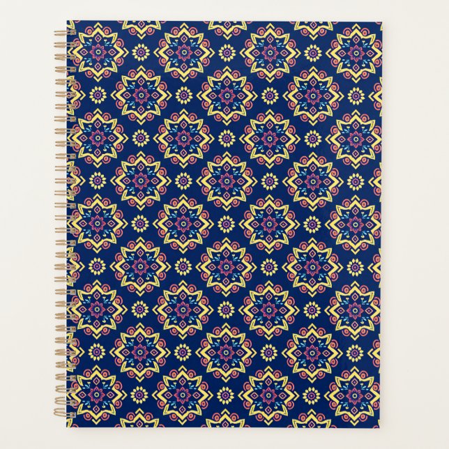 Boho Chic géométrique motif floral (Devant)