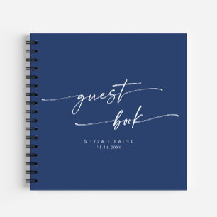 Boho Chic Royal Blue Mariage Livre d'or