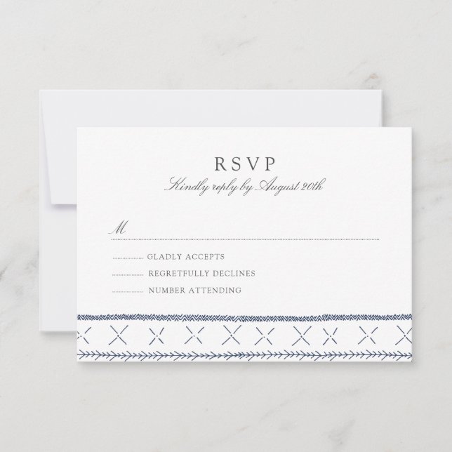 Boho Chic Wedding RSVP (Devant)
