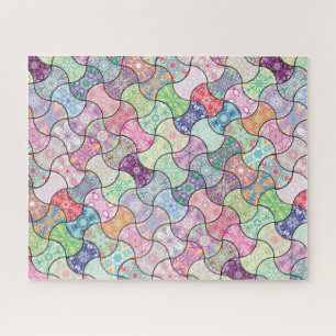 Boho coloré Mandala Motif Jigsaw Puzzle
