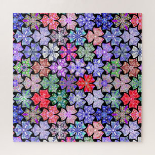 Boho coloré Mandala Motif Jigsaw Puzzle