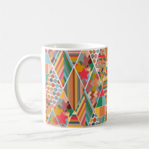Boho Crazy Quilt Café Mug