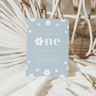 Boho Daisy Invitation pour le premier anniversaire