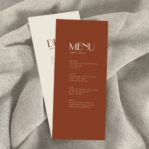 Boho Deco d'automne   Menu de boisson pour le dîne