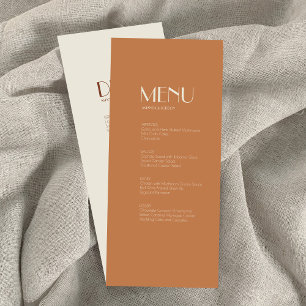 Boho Deco d'automne Menu de boissons pour le dîn