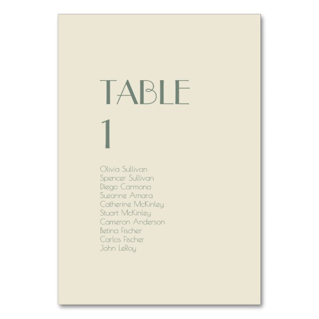 Boho Deco d'automne | Numéro de table de crème inv (Par défaut)