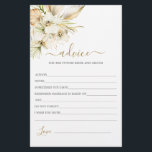 Boho Desert Conseils pour la carte Mariée<br><div class="desc">Conseil du désert de Boho pour la carte de fiancée</div>