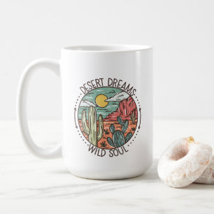 Boho "Desert Dreams" "Wild Soul" Mug de café 15oz