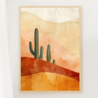 Boho Desert Tranquille Imprimer 1 sur 3 Poster