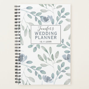 Boho Dusty Blue & Green Motif Wedding planner