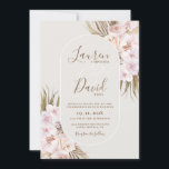Boho Elegant Wedding Invitation<br><div class="desc">Boho Orchidées Faire-part de mariage</div>