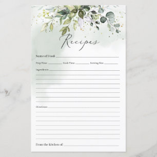 Boho Eucalyptus verdure feuillage or recette d'or 