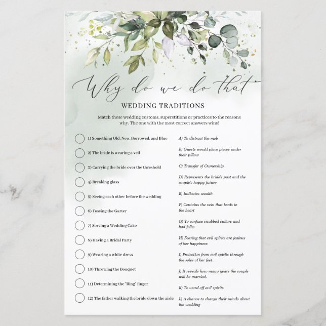 Boho Eucalyptus verdure Pourquoi faisons-nous ce j (Devant)