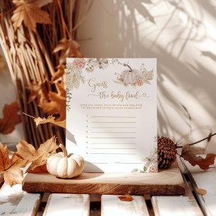 Boho Fall citrouille devine le jeu de nourriture p