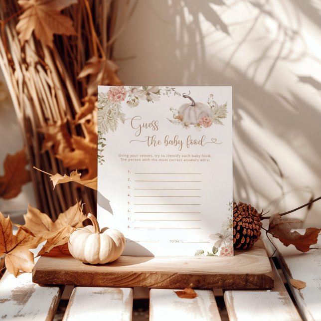 Boho Fall citrouille devine le jeu de nourriture p (Créateur téléchargé)