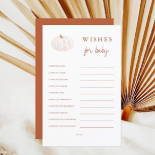 Boho Fall Citrouilles Wives for Baby Cards