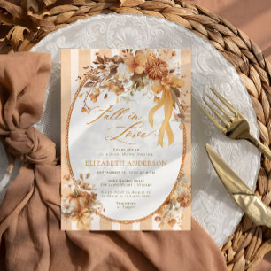 Boho Fall in Love Floral Bridal Douche Invitation