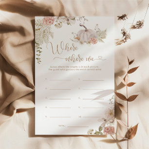 Boho fall Où étions-nous le jeu de douche nuptiale