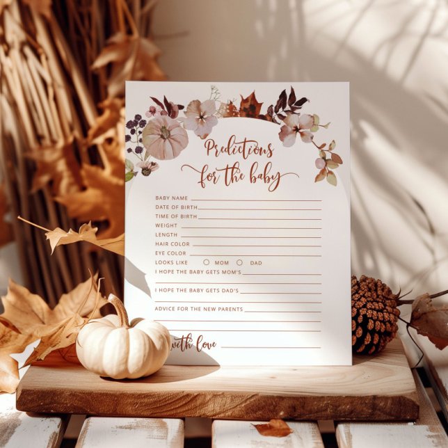 Boho fall Petites prédictions florales citrouilles (Créateur téléchargé)