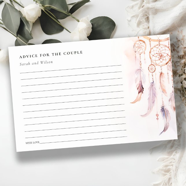 Boho Feather Dreamcatcher Wedding RSVP QR Code (Créateur téléchargé)