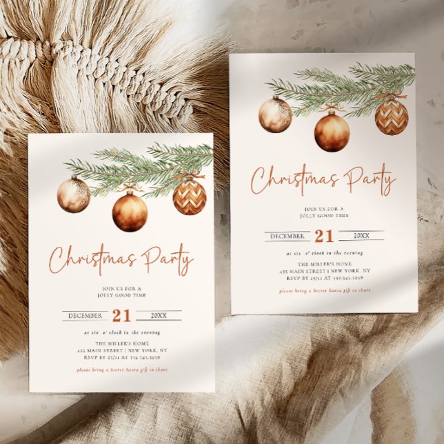 Boho Fête d'hiver Invitation (Créateur téléchargé)