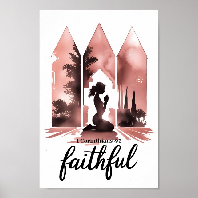 Boho Fidèle – Art mural chrétien pour femmes (Devant)